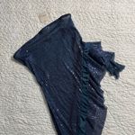 Free People SOLD OUT  Taylor Sequin Tube Top blue tiered ruffle Marin sheer shirt Photo 1