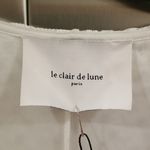 💕LE CLAIR DE LUNE PARIS💕 French Lace Silk Long Sleeve Dress ~ White NWT Photo 7