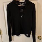 DKNY NWT Jeans Women's Hooded Waffle Top Jacket Photo 3