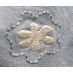 Woolrich  Women's Embroidered Side Slit Hem Cropped Pants Light Blue Casual Med‎ Photo 3