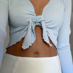 Isabelle's Cabinet Isabelle’s Cabinet Alina Blue Tie Top  Photo 0