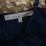 Lovers + Friends EUC  Walk in the Park Pleated Jumpsuit Navy Size L Photo 6