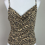Urban Outfitters Y2K Cowl Neck Leopard Top Size Medium Photo 0