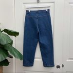 MetroStyle b Vintage Floral Embroidered Cropped Jean Photo 2