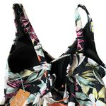 Kona Sol Women's Plus Size Black Floral Print Tankini Top - Size 1X - NWT Photo 5