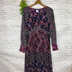 CAbi  Festive Dress Retro Flower Maxi Long Sleeve Photo 1