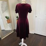 Vintage Witchy Whimsygoth Dark Red Burgundy Velvet Midi Mini Dress M Size M Photo 1
