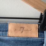 7 For All Mankind High Waist Slim Kick Jeans Dark Blue Wash Flare Jean denim EUC Photo 5