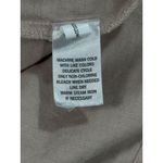 Falls Creek Size M Women Linen-Blend Shirt Beige Short-Sleeve Button-Up Photo 8