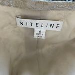 Niteline Formal Champagne Silk Beaded Long Dress with Jacket Size 6 Photo 13