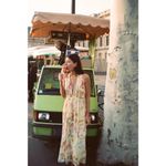 ZARA Multicolor Floral Chiffon Sleeveless Cami Camisole Maxi A-line Tank Dress L Photo 1