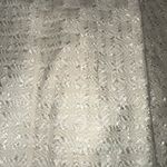 Saks Fifth Avenue‎ Signature Collection Ivory Pleated Linen Blend Skirt Size 8 White Photo 1