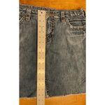 Silver Jeans Silver Skirt Denim Devah Womens Size 28 Raw Seam Raw Hem Pink Stitching Jean Photo 5