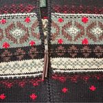 Vintage Lauren Ralph Lauren knit zip up hand knitted sweater size large Black Photo 4