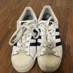 Adidas  White Superstar Sneakers Size 4.5 Youth / 6.5 Women’s $80 Photo 1