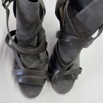 Vince Camuto Shoes Womens Size 8.5 Gray Achika Suede Strappy Heels High Heel Photo 1