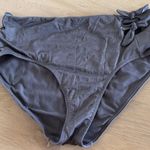 Athleta aqualuxe knot high waist bikini bottom gray size medium Photo 0