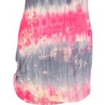 Black Bead Womens Short Sleeve Stretch Bodycon Lined Mini Dress, Tie Dye S Photo 6