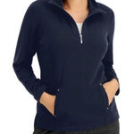 Karen Scott Thermal Textured Half Zip Sweatshirt XS Photo 0