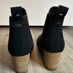 Toms Women's Kelsey Black Leather/Suede Ankle Boot Photo 2