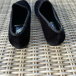 ZARA Black Velvet Dress Loafers 38 workwear holiday party minimalist classic Photo 3