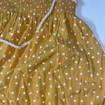 Imperfect NWT NAF NAF Paris skirt yellow maxi skirt rope tassel belt polka dot Photo 3