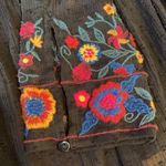 ZARA  Sheer Embroidered Floral German Ruffle Blouse Size XS Photo 7