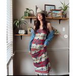 Ralph Lauren  denim supply southwestern aztec desert‎ maxi dress medium festival Photo 2