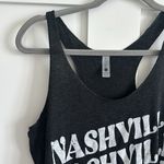 Next Level Apparel Nashville Tennessee L Slouchy Racerback Muscle Tank Charcoal Gray Vintage Wash Photo 2