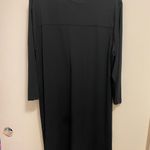 Attitudes By Renee Womens Black Midi Dress XL 50” Boho Embroidery On Neck Line Photo 6