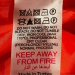 Karen Millen Boucle Feather Hem Pencil Dress Womens 8 Orange Glam Party Feminine Photo 11