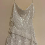 ZARA  white sequin mini dress size 8 Photo 0