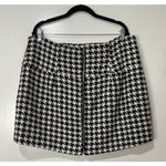 For Love & Lemons Bonnie Mini Skirt Black White Houndstooth Size 1X NWT Photo 5