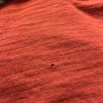 Anthropologie  Deletta Cap Sleeve Flower Appliqué Rust Top Photo 3