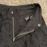 7 For All Mankind Black Eyelet Paperbag Shorts Photo 3