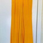 Forever 21 Golden Yellow Flowy High Waisted Linen Pants (Swim Coverup Bottoms) L Photo 0