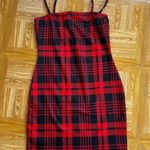 SheIn Red + Black Spaghetti Strapped Dress Size XS Photo 0