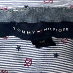 Tommy Hilfiger  Blue Striped Anchor Print Shirt Women’s S – Nautical Coastal Photo 9