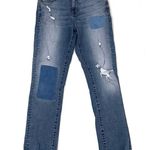 Madewell Cruiser Straight Crop Jeans in Patched Up Edition Size 27 Photo 3