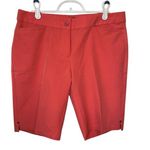 NWOT Women's Oxford Golf Coral‎ Shorts Golf Casual Button Accent Pockets Size 6 Pink Photo 3