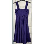 David’s Bridal Short Purple Dress, Cocktail, Bridesmaid, Polyester, Size 10 Photo 3