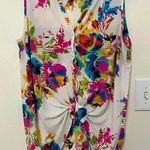 Melissa Paige  Sleeveless Button‎ Down Floral Blouse Photo 0