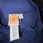 Tory Burch Womens Athletic 1/4 Zip Jacket Navy Blue Bird Graphic Long Sleeve SP Photo 1