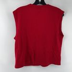 Koret vintage VTG wool sweater vest embroidered ball monkey fist closures coat M Red Size M Photo 7