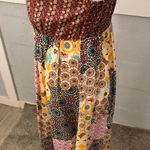 Mlle Gabrielle Mlle Gabriella Boho Chic Floral Hippie Summer Midi Dress SZ Small Elastic Bust Photo 2