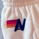 Aviator Nation  White Joggers with Red Heart Photo 5