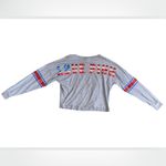 PINK - Victoria's Secret PiNK Victoria’s Secret Bling Sequin American Flag Patriotic Long Sleeve Shirt Photo 4