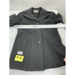 Croft & Barrow Womans Excellent Condition  Button Up Pea Coat Small Gray Photo 5