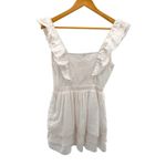 MAJORELLE White Ruffle Smocked Mini Dress Cottagecore Milkmaid Boho Girly S Photo 2