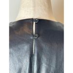 Nanushka Dress Women Large Black Faux Leather Layan Mini NWT Whimsigoth Goth Photo 8